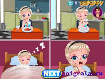 Картинка к игре У Эльзы появилась аллергия